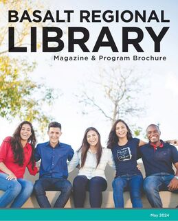 Cover for the most recent library magazine. Click to find events and news. 
